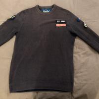 Maglione a coste blu Superdry.