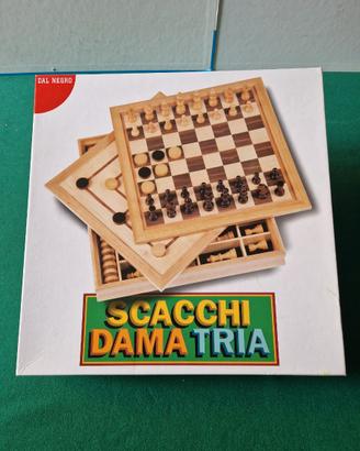 Gioco Scacchi Dama Tria  in uno