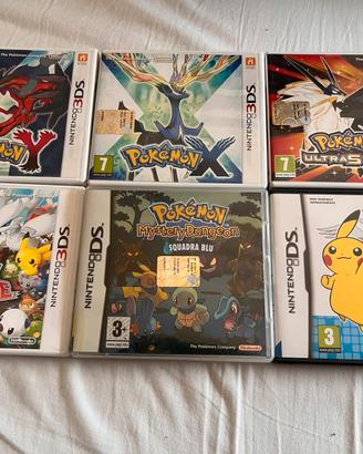 Giochi pokemon ds e 3ds