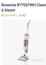 Scopa elettrica aspira e lava ROWENTA RY7557 