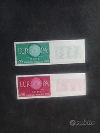 FRANCOBOLLI (FRANCIA) "SERIE  EUROPA  CEPT"  1960