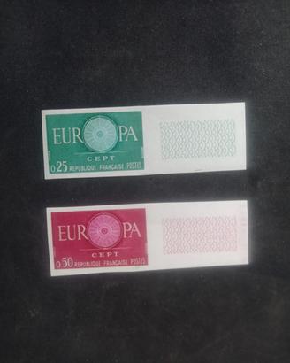 FRANCOBOLLI (FRANCIA) "SERIE  EUROPA  CEPT"  1960