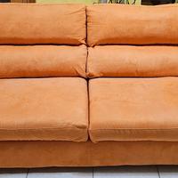 Divano poltronesofà 3 Posti Sfoderabile Arancio