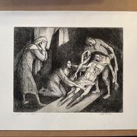 puntasecca di Mario Cornali, artista bergamasco 