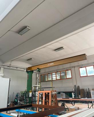 Gru a bandiera su colonna