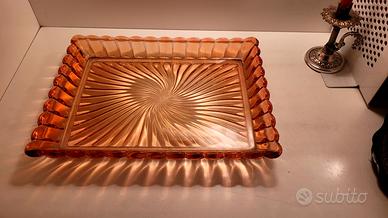 2 Vassoi cristalli Baccarat " Bambous Tors"