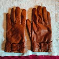 Guanti in pelle foderati in cashmere