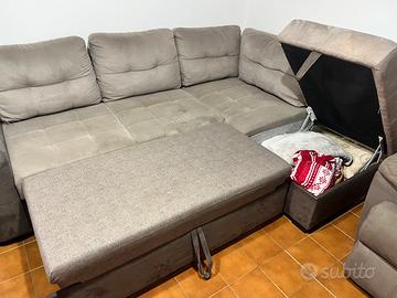 Divano angolare con chaise longue