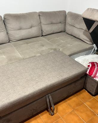 Divano angolare con chaise longue
