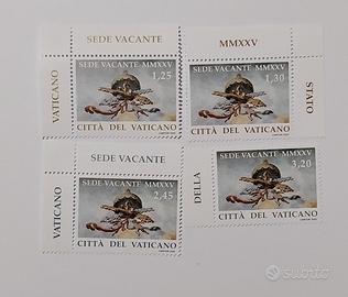 francobolli citta del vaticano sede vacante 2025