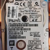 Hard disk HGST 500gb da 2.5"