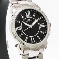 Optima - Orologio in acciaio con diamanti