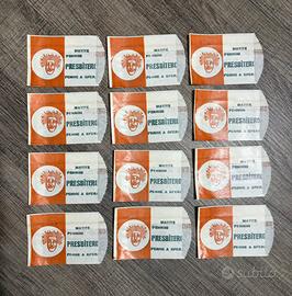 12 bustine vintage in carta Presbitero