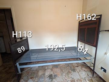 Letto singolo antico con rete integrata  - Parma