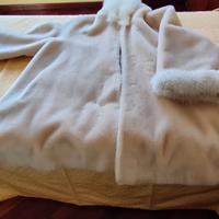 Pelliccia ecologica color panna taglia 50/52