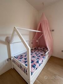 Letto casetta in legno