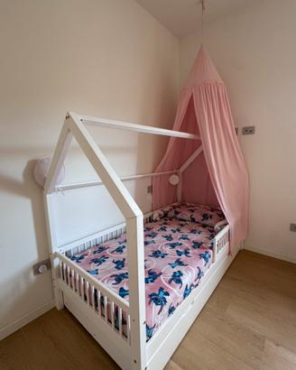 Letto casetta in legno