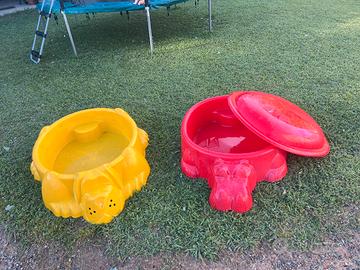 Sabbiera e piscina
