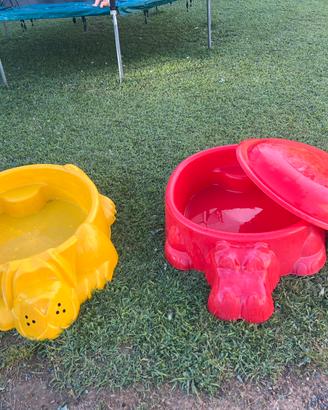 Sabbiera e piscina