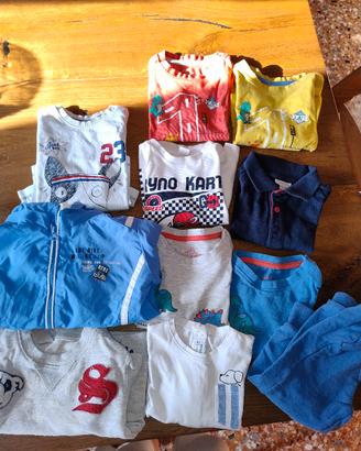2€ al pezzo Abbigliamento bambino 9/12 mesi