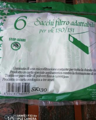 Confezione sacchetti Folletto