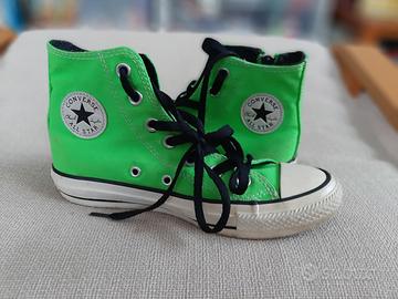 Converse all star verdi basse best sale