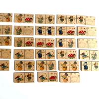 Domino in legno vintage per bambini