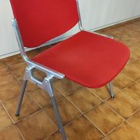 Stock 18 sedie tela rossa - 15 €