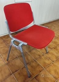 Stock 18 sedie tela rossa - 15 €