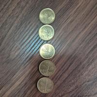 Stock, monete da venti lire, anniversario quercia