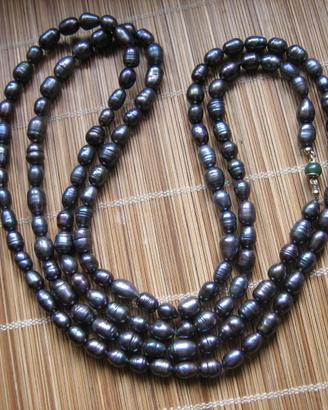 Collana Perle Lago del'900 Lunga mt 1,5