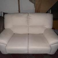 Divano letto ecopelle bianco nuovo