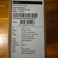 Pc gaming Acer portatile