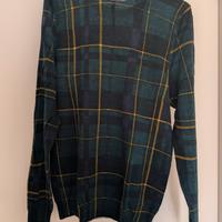 Maglione SUN68 uomo M 100% Lana verde-blu-giallo a