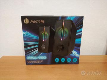 NGS Casse per PC da Gaming Cablate RGB 2.0 Speaker