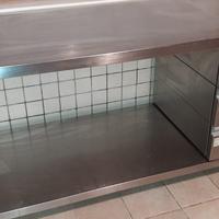Banco da Cucina in acciao inox con cassetti 