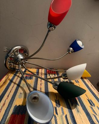 Coppia di lampadari modello "polipo" vetro Murano
