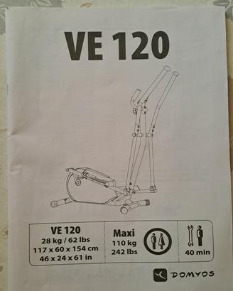 Ellittica Domyos VE 120 Decathlon. 