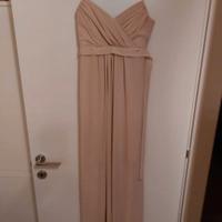 vestito lungo Rinascimento rosa cipria 