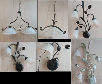 Set completo di Lampadari e Applique 6 Pezzi