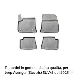 Tappetini Gomma di Alta Qualità per Jeep Avenger