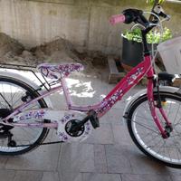 Bici bambina con cestino e cambio Shimano