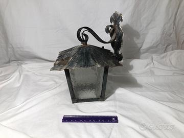 Lampada Da Esterno Ferro Battuto Vintage Lampione