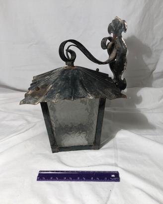 Lampada Da Esterno Ferro Battuto Vintage Lampione