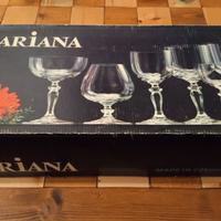 bicchieri a calice di Boemia 