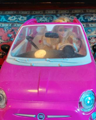  macchina Fiat 500 barbie in plastica 