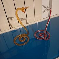 Serpenti in vetro soffiato 