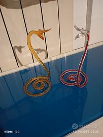 Serpenti in vetro soffiato 