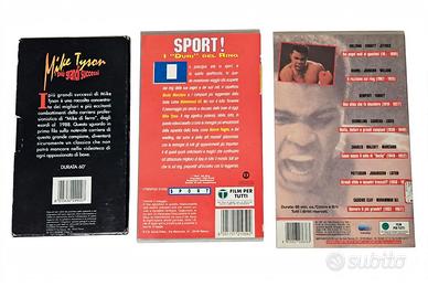 LOTTO 3 VHS boxe originali vintage