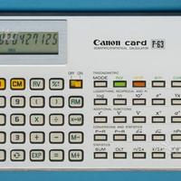 Calcolatrice Canon card F-63